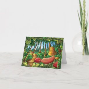 Klingel-Klingel wenig Gnome-Waldanmerkungs-Karte Karte