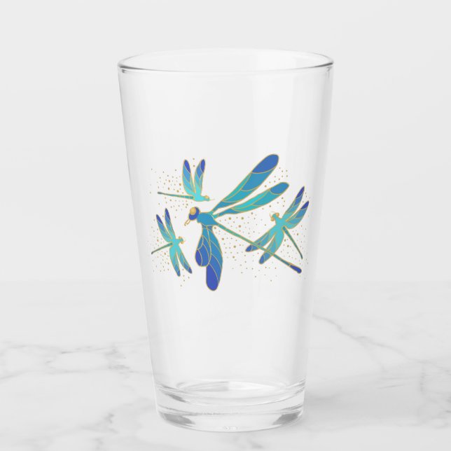 Klingeldrachenfliegen Glas (Vorderseite)