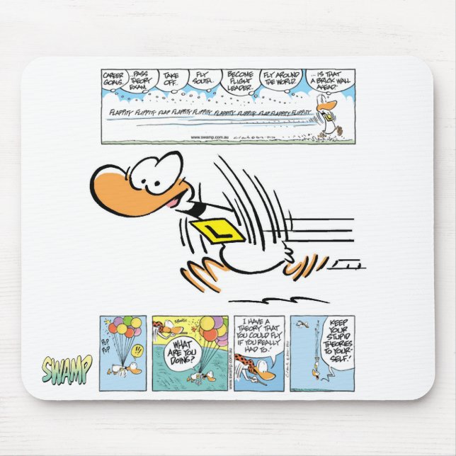 Klingeln-Ente Mousepad (Vorne)