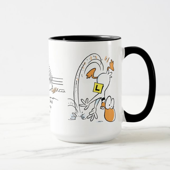 Klingeln-Enten-Fliegen-Kaffee-Tasse Tasse (Rechts)