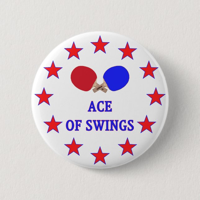 Klingeln Pong As des Schwingens Button (Vorderseite)