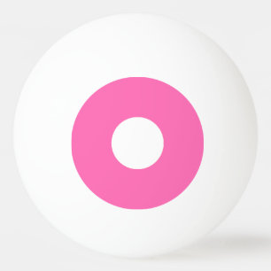 Klingeln Pong Ball mit einem Stern - Rosa und Wei Tischtennisball