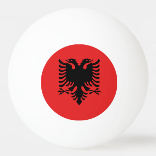 Klingeln pong Ball mit Flagge von Albanien Tischtennisball