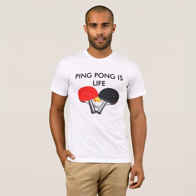Klingeln Pong ist Leben T-Shirt (Vorne ganz)