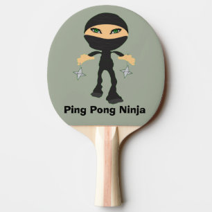 Klingeln Pong Ninja - Mädchen Ninja Tischtennis Schläger