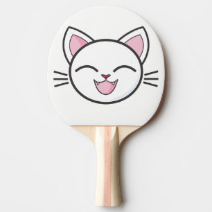 Klingeln Pong Paddel. Katze Tischtennis Schläger