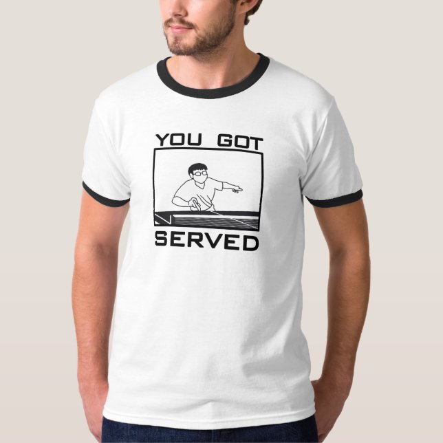 Klingeln Pong Service T-Shirt (Vorderseite)