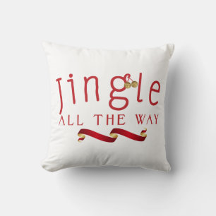 KLINGELN SIE DEN WEG WEIHNACHTEN Stripe-Wurfkissen Kissen