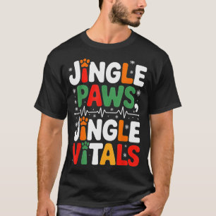 Klingelnde Pfoten klingelnde Vitalwerte Lustige Ti T-Shirt