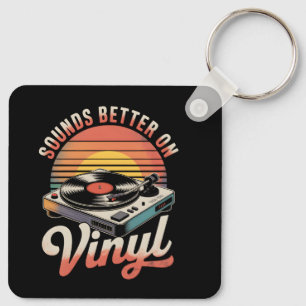 Klingt besser auf Vinyl Schlüsselanhänger