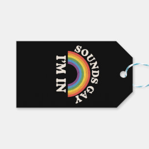 Klingt Gay Ich Bin Darin Lustiger LGBTQ Pride Rege Geschenkanhänger