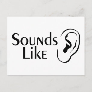 Klingt nach Charades Postkarte