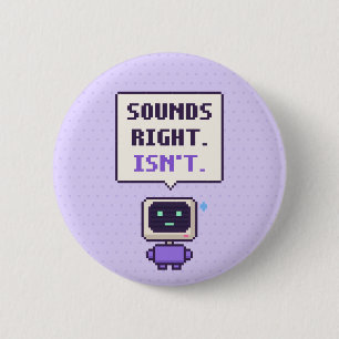 Klingt richtig. Ist es nicht. Lustiger AI Pixel Bu Button