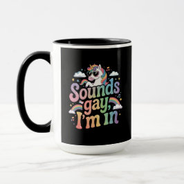 Klingt schwul Ich bin in LGBT Stolz Regenbogen Ein Tasse