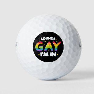 Klingt schwul Ich bin in lustigem LGBT-Stolz Golfball