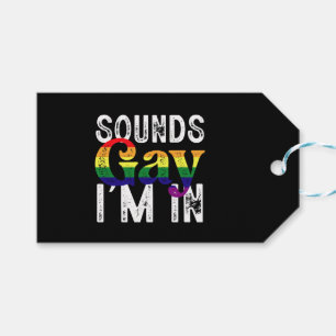 Klingt schwul, ich bin in Regenbogen-LGBT-Flagge P Geschenkanhänger