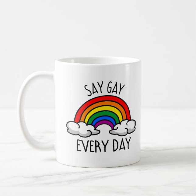 Klingt schwul kaffeetasse (Links)