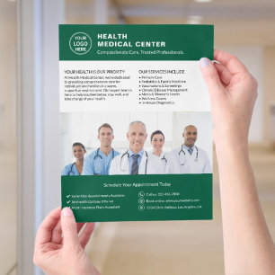 Klinik für Gesundheitswesen Foto für kundenspezifi Flyer
