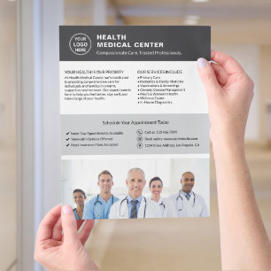 Klinik für Gesundheitswesen Foto für kundenspezifi Flyer