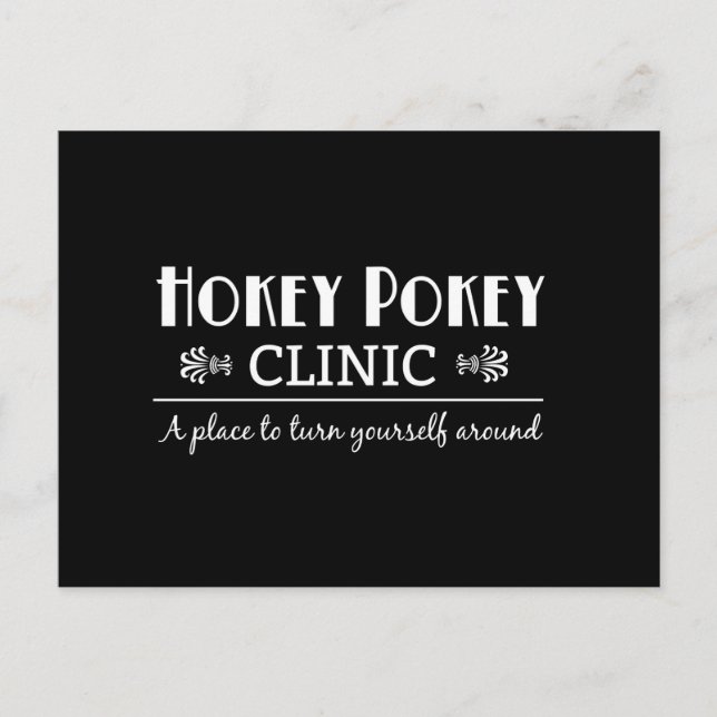 Klinik Hokey Pokey Postkarte (Vorderseite)