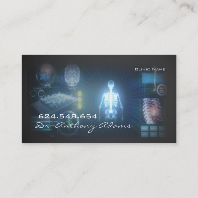 Klinik-Krankenhaus-privater Neurologe-Doktor Card Visitenkarte (Vorderseite)