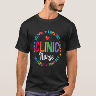 Klinikkrankenschwester für Schulkrankenschwester-W T-Shirt