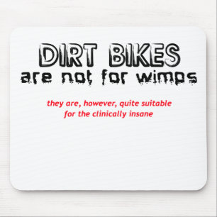Klinisch Verrückt - Dirt Bike Motocross Mousepad