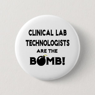 Klinische Labrador-Techniker sind die Bombe! Button