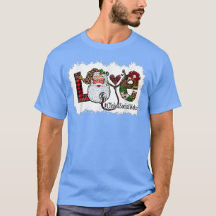 Klinische Liebe Sozialarbeiter NURSE Weihnachten T-Shirt