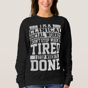 Klinische Sozialarbeiter Bekleidung Unique Workers Sweatshirt