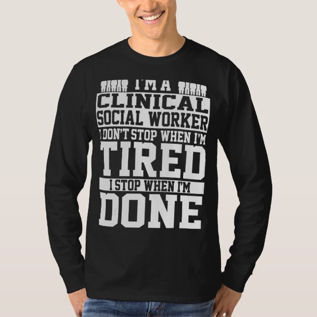 Klinische Sozialarbeiter Bekleidung Unique Workers T-Shirt (Vorderseite)