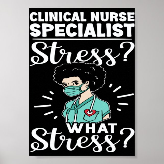 Klinischer Fachpfleger Stress Was Stress Poster (Vorne)