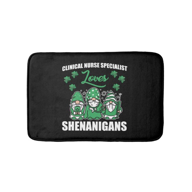 Klinischer Krankenpfleger St.Patrick's Day Badematte (Vorderseite)