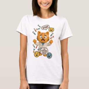 Klinischer Labortechniker Katze führt so viele Tes T-Shirt