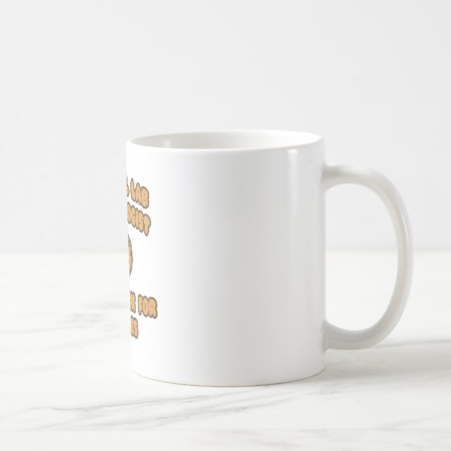 Klinischer Labrador Tech .. Wird für Cookies funkt Kaffeetasse (Rechts)