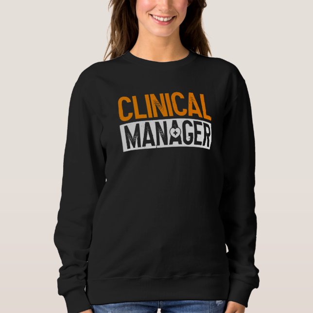 Klinischer Leiter Gesundheitsbehörde Sweatshirt (Vorderseite)
