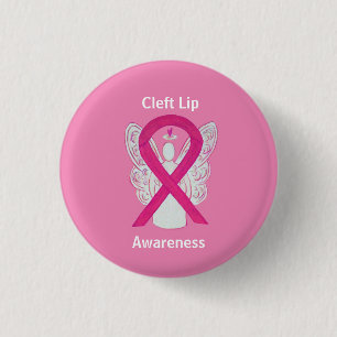 Klinkenstecker Aufklärung Hot Pink Ribbon Engel Ta Button