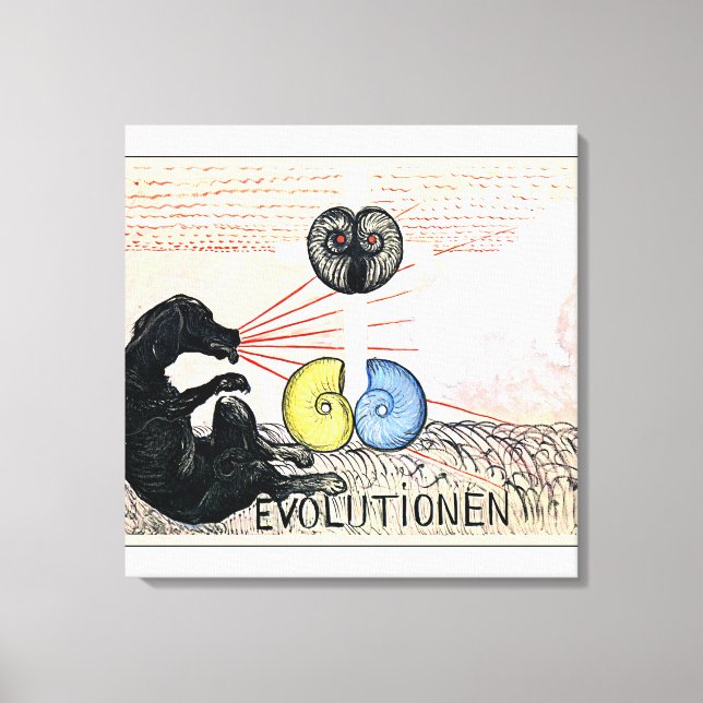 Klint - Evolution Nr. 5, Gruppe VI, abstrakte Kuns Leinwanddruck (Vorderseite)