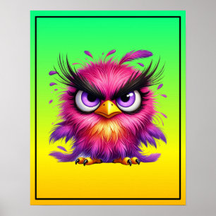 Klipart-52343 Funny Bird Poster