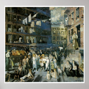 Klippe Dwellers, George Bellows 1913 Poster