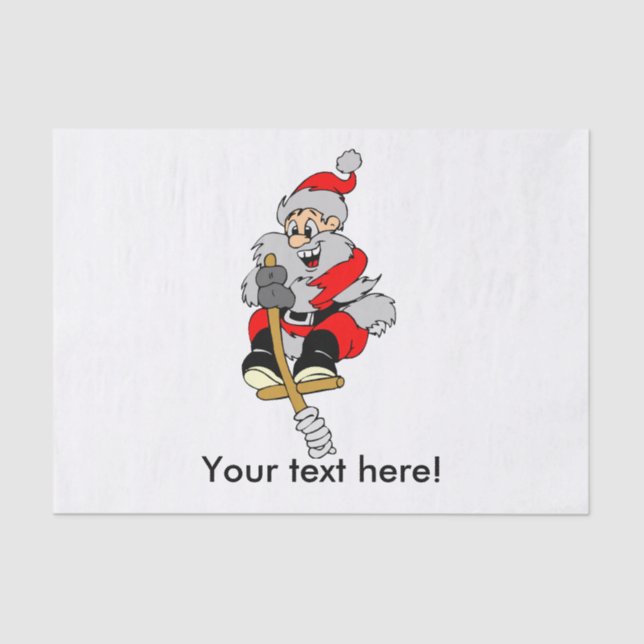Klippe Santa Claus Seidenpapier (Vorderseite)