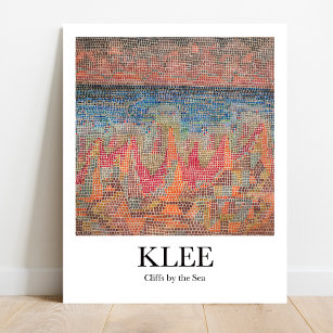 Klippen am Meer von Paul Klee Poster