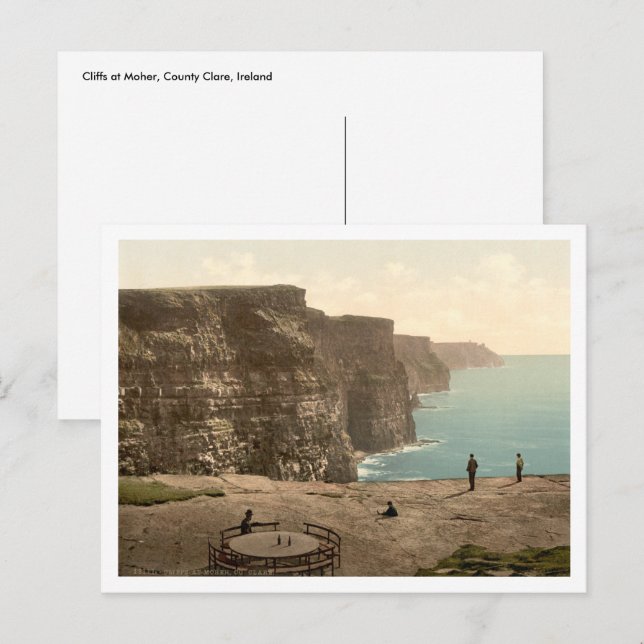 Klippen bei Moher, Landkreis Clare Postkarte (Vorne/Hinten)