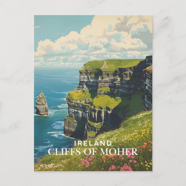 Klippen der Moher Postkarte (Vorderseite)