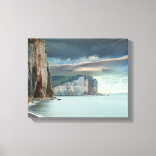 Klippen der Normandie Seascape Leinwanddruck