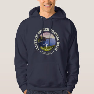 Klippen des Moher Coastal Walk (rd) Hoodie