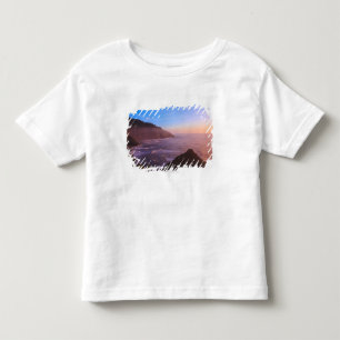 Klippen-Küstenansicht in Oregon am Sonnenuntergan Kleinkind T-shirt