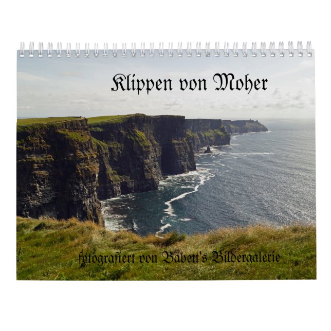 Klippen von Moher  deutsch Kalender (Rückseite)
