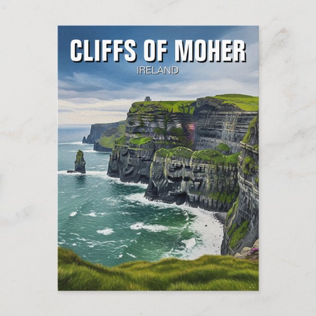 Klippen von Moher Ireland Travel Postkarte (Vorderseite)
