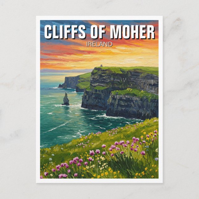 Klippen von Moher Ireland Travel Postkarte (Vorderseite)